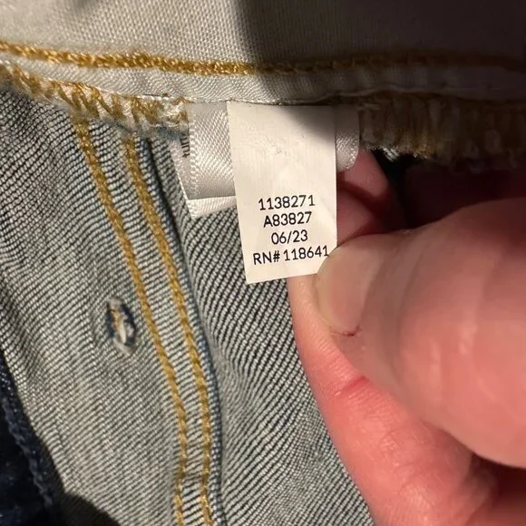 NWT Lane Bryant Signature Fit Wide Leg Womens Plus Sz 24 Dark Wash Denim Jeans - Picture 8 of 11